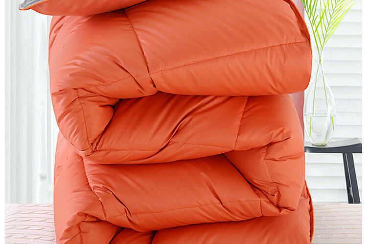 Hotel white goose down thick duvets (4)