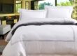 Personalized hotel bedding set with printed logo, 5-star comfort and elegant design