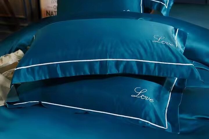 Elegant embroidered pillow and ultra-soft pillowcase for luxury hotels (1) Luxury embroidered ultra-soft pillow and pillowcase set for hotel linen