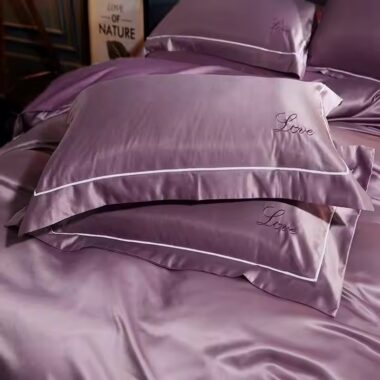 Luxury embroidered ultra-soft pillow and pillowcase set for hotel linen