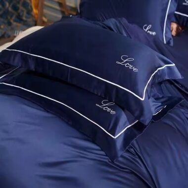 Luxury embroidered ultra-soft pillow and pillowcase set for hotel linen