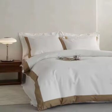 Custom luxury modern hotel bedding set with premium finish