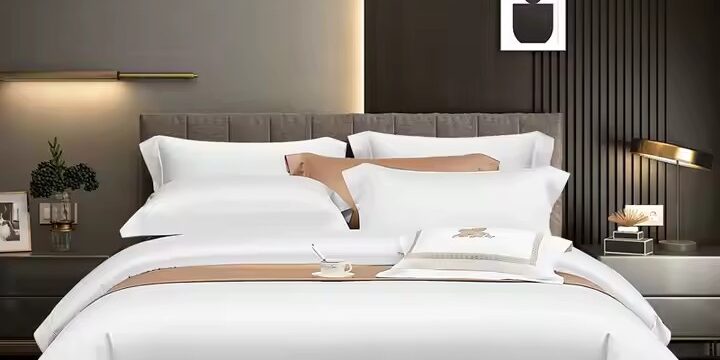 Luxury 100% cotton hotel bedding set for five-star accommodations