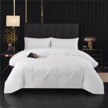 Luxury 100% cotton hotel bedding set for five-star accommodations