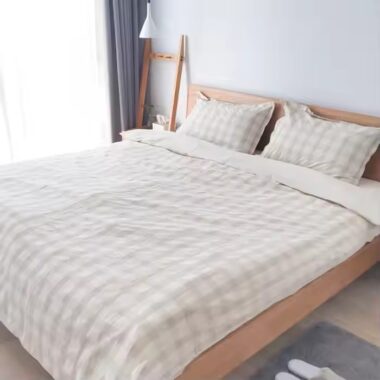 Premium breathable 100% linen hotel bedding set ideal for luxury hotels and resorts