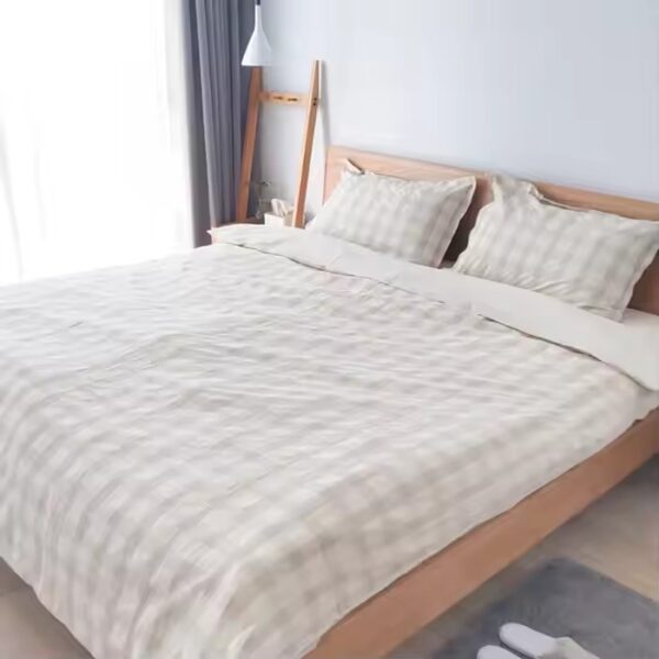 Premium breathable 100% linen hotel bedding set ideal for luxury hotels and resorts