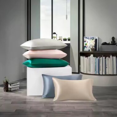 High-quality soft hotel linen pillow and pillowcase set with a modern design