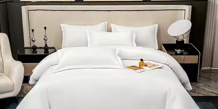 Premium 100% Cotton Hotel Bedding Set with White Duvet and Pillowcases