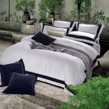 High-quality silky soft luxury hotel bedding set in a 5-star guest room