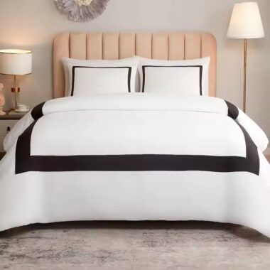 High-quality silky soft luxury hotel bedding set in a 5-star guest room