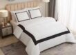 High-quality silky soft luxury hotel bedding set in a 5-star guest room
