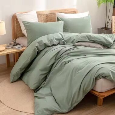 100% Washed Cotton Hotel Duvet and Cover Set – Ultra Soft and Breathable