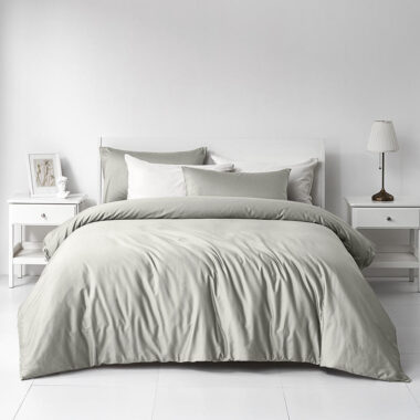 100% cotton solid color hotel bedding set in minimalist style