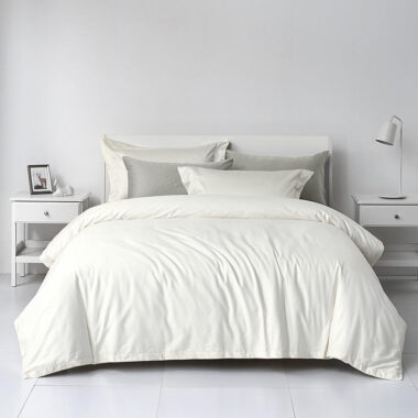 100% cotton solid color hotel bedding set in minimalist style