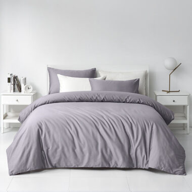 100% cotton solid color hotel bedding set in minimalist style
