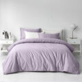 100% cotton solid color hotel bedding set in minimalist style