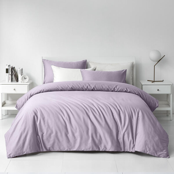 100% cotton solid color hotel bedding set in minimalist style