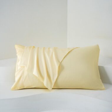 Eco-friendly breathable bamboo fiber pillowcase for hotel use