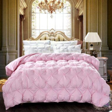 Fluffy warm winter hotel duvet with high loft and comfort