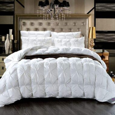 Fluffy warm winter hotel duvet with high loft and comfort