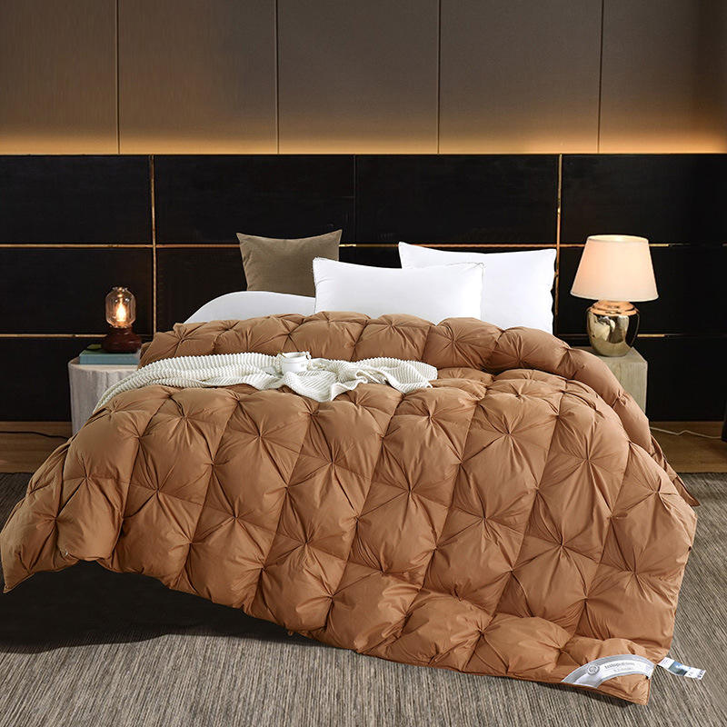 Fluffy warm winter hotel duvet with high loft and comfort