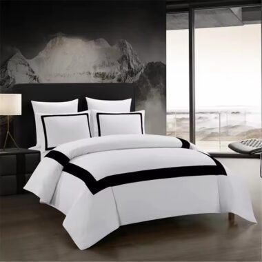 Five-star luxury hotel bedding set with premium soft fabric