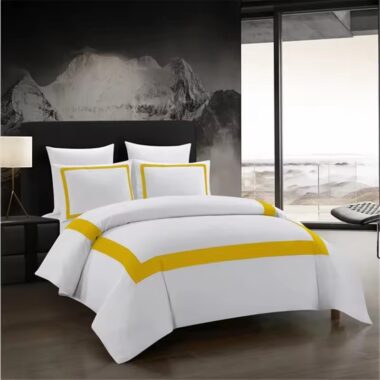 Five-star luxury hotel bedding set with premium soft fabric