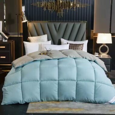Luxury goose down hotel duvet with soft high loft filling