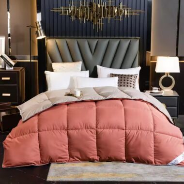 Luxury goose down hotel duvet with soft high loft filling