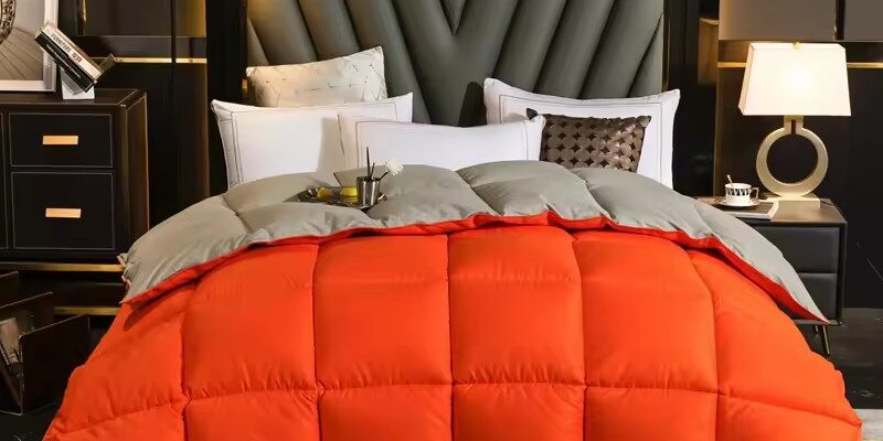 Luxury goose down hotel duvet with soft high loft filling