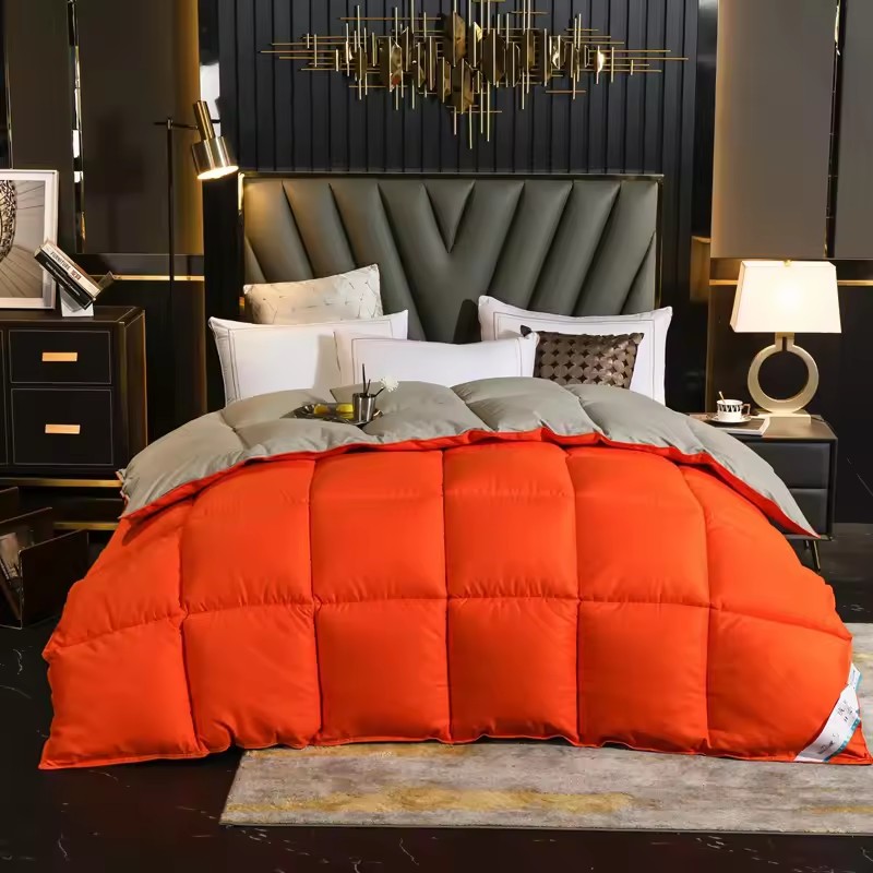 Luxury goose down hotel duvet with soft high loft filling