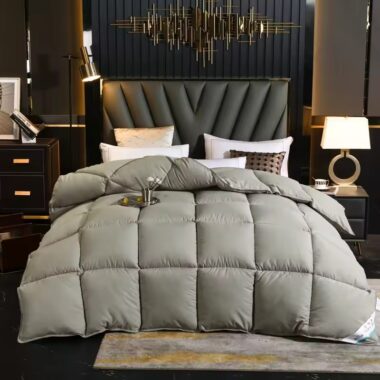 Luxury goose down hotel duvet with soft high loft filling