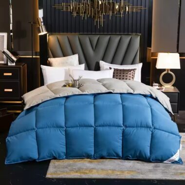 Luxury goose down hotel duvet with soft high loft filling