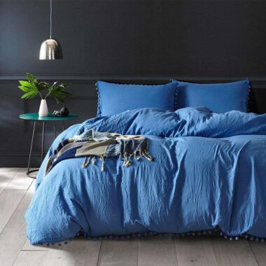 Luxury Nordic style duvet cover with modern minimalist design
