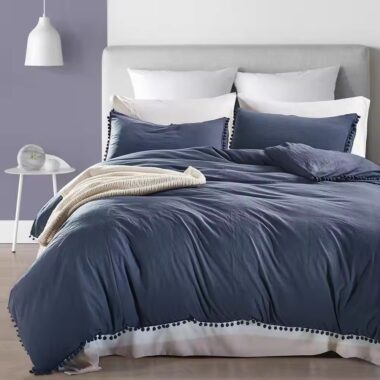 Luxury Nordic style duvet cover with modern minimalist design