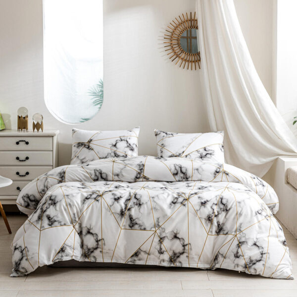 Printed oversized luxury duvet cover with soft premium fabric