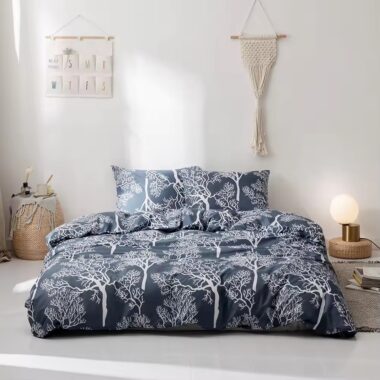 Printed oversized luxury duvet cover with soft premium fabric