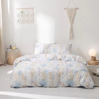 Printed oversized luxury duvet cover with soft premium fabric