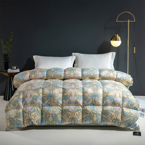 Soft breathable oversized hotel duvet with lightweight loft