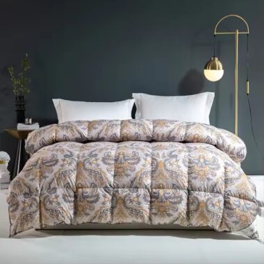 Soft breathable oversized hotel duvet with lightweight loft