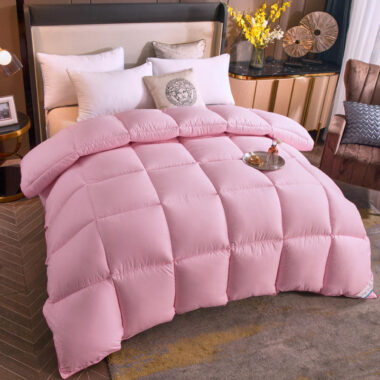 Thick winter hotel duvet with warm insulating loft