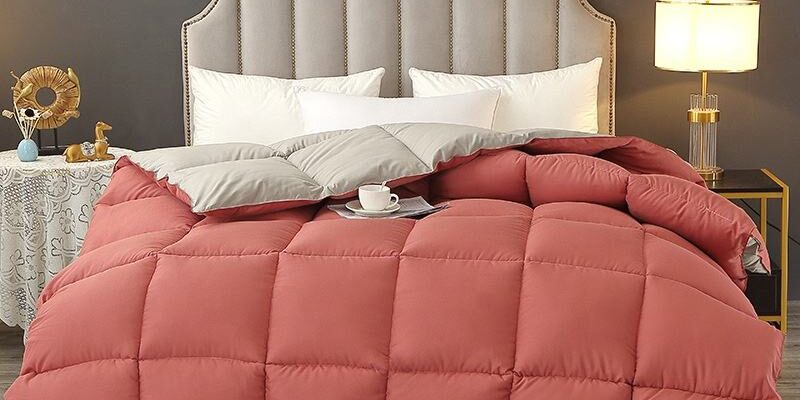 Thick winter hotel duvet with warm insulating loft