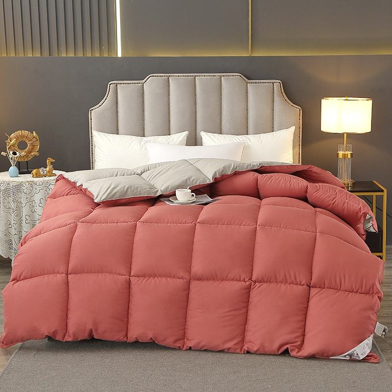 Thick winter hotel duvet with warm insulating loft