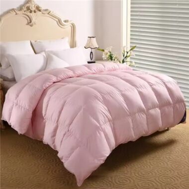 Thick winter hotel duvet with warm insulating loft