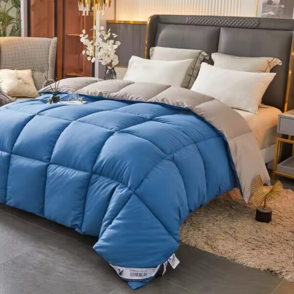 Fluffy warm winter hotel duvet with soft insulating loft