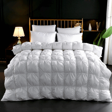Large warm winter hotel duvet with thick insulated filling