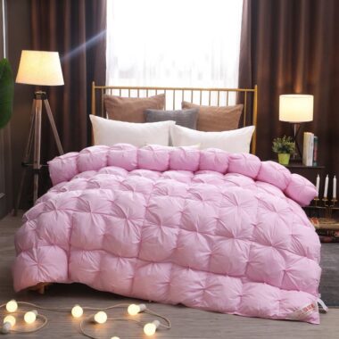 Large warm winter hotel duvet with thick insulated filling