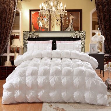 Large warm winter hotel duvet with thick insulated filling
