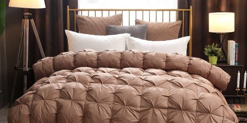 Large warm winter hotel duvet with thick insulated filling