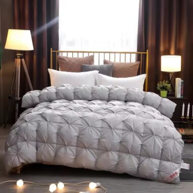 Large warm winter hotel duvet with thick insulated filling